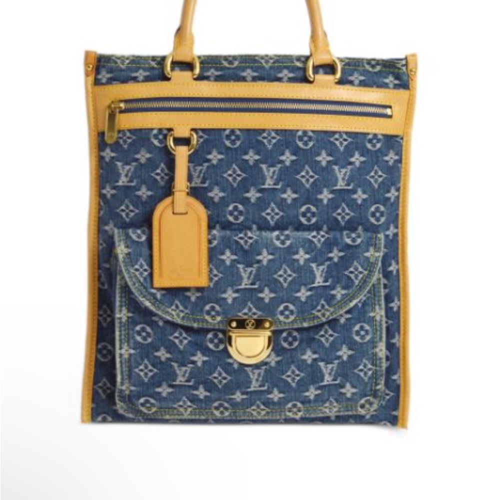 Louis Vuitton Blue Monogram Denim Tote
